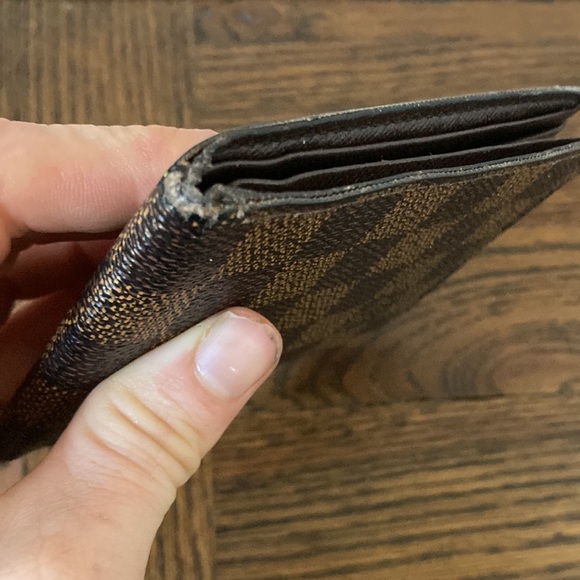 Louis Vuitton authentic vintage damier ebene bifold slim wallet - Picture 2 of 8